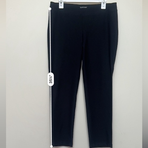 Eileen Fisher Slim Ankle Pants Size Medium - Black - Picture 5 of 10